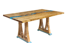 Load image into Gallery viewer, Portfolio Piece | Burly Grey Elm Blue River Table