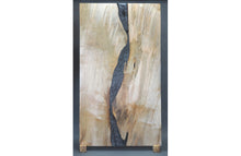 Load image into Gallery viewer, black_epoxy_spalted_ambrosia_maple_river_table_top2