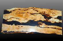 Load image into Gallery viewer, Portfolio Piece | 3D Black Epoxy River Table Single Slab