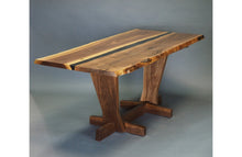 Load image into Gallery viewer, black_epoxy_walnut_river_table_cheryls_base