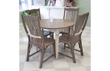 Load image into Gallery viewer, white_grey_round_leg_table_set_