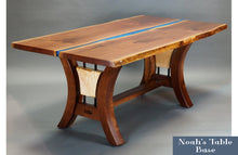 Load image into Gallery viewer, 40" x 72" |  Black Epoxy River Table | Maple Wood