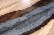 Load image into Gallery viewer, Portfolio Piece |  Spalted Maple Coffee Table | Diagonal  3D Black River