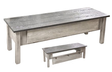 Load image into Gallery viewer, henry's_fork_leaf_storage_bench_oak