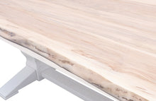 Load image into Gallery viewer, raw_edge_dining_table_top_white