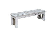Load image into Gallery viewer, extendable_wood_table_bench_white_grey_mission_bench