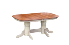 Load image into Gallery viewer, providence_table_aged_cherry_cream_base_pedestal