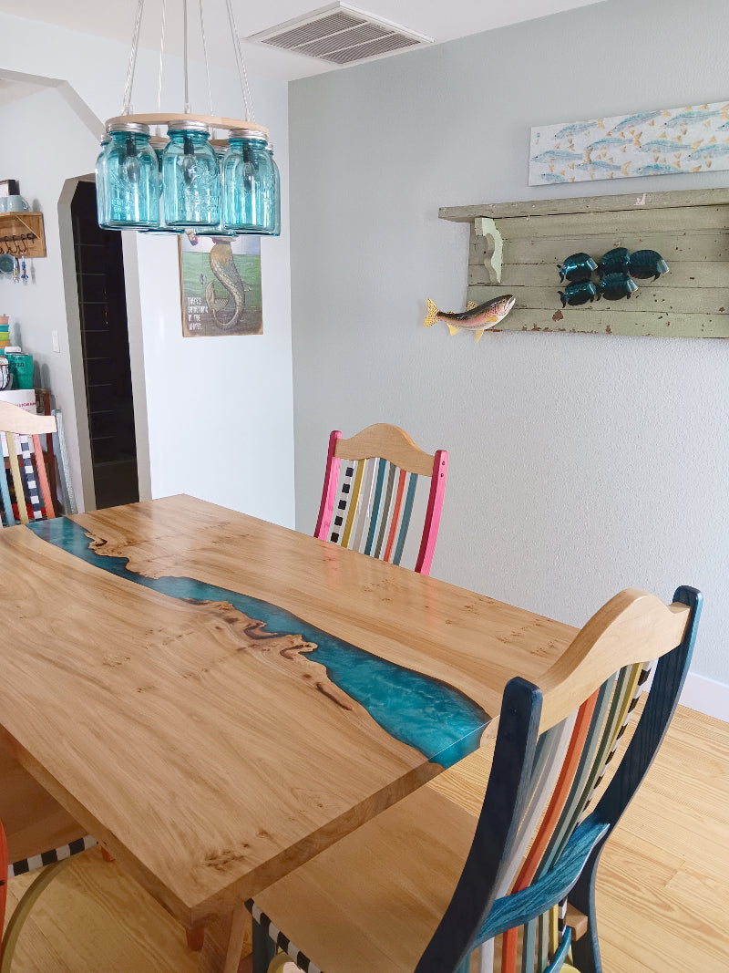 New In Our Art Festival Booth Display | Epoxy River Tables For Sale ...