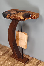 Load image into Gallery viewer, Buy Now | Solomon&#39;s Jr Accent Table With Black Epoxy | Bark Details