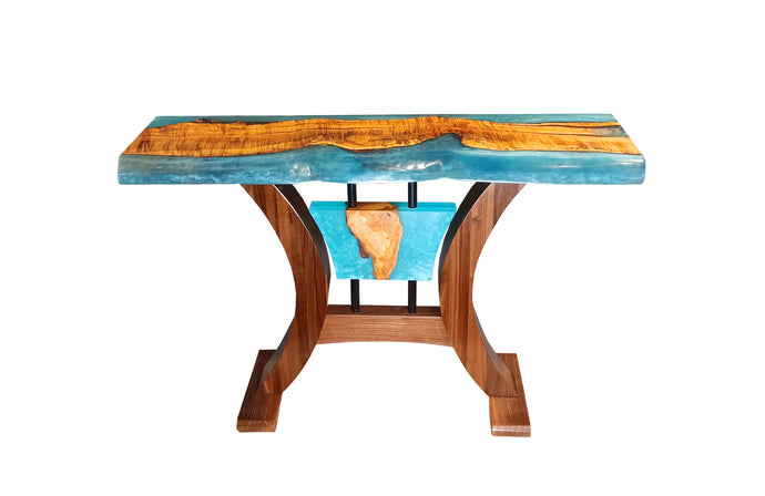 Buy Now | Solomon's Hallway/Sofa Table With Blue Epoxy