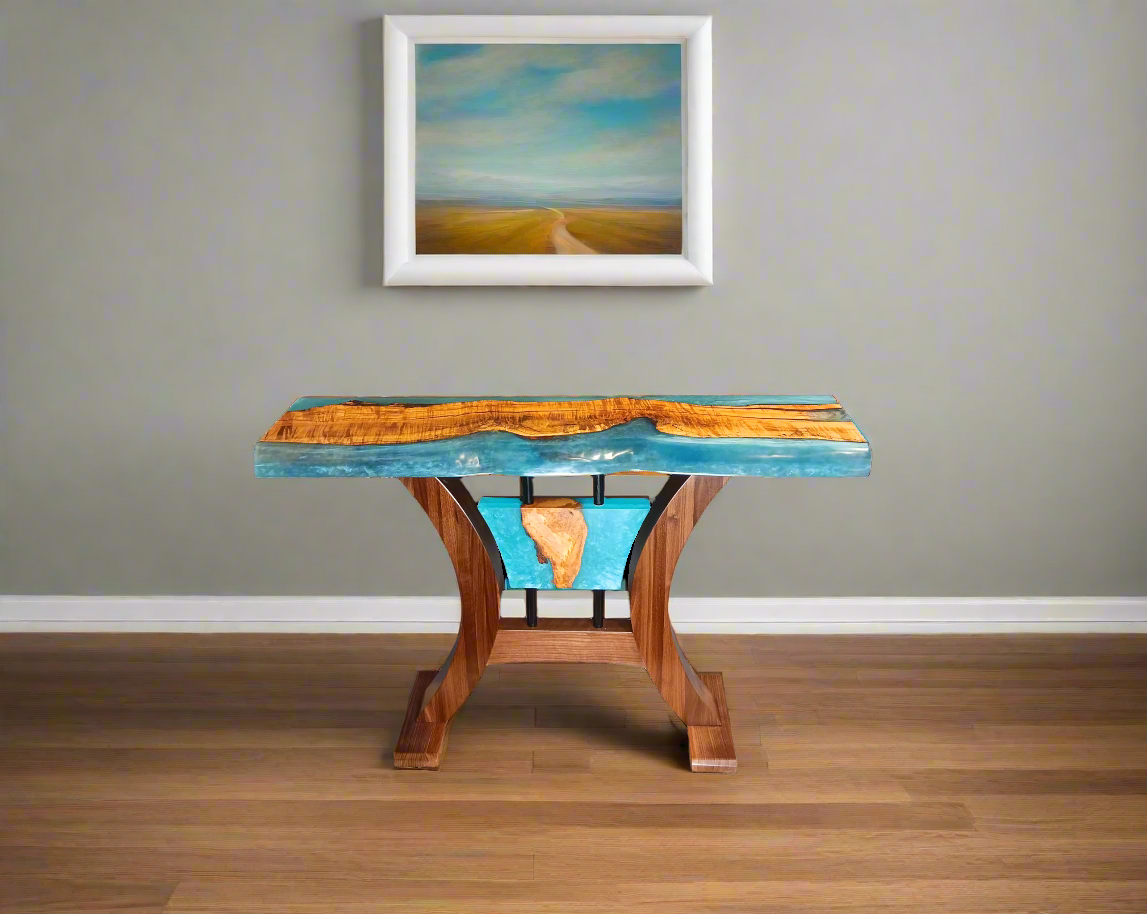 Solomon's Live Edge Entry/Sofa Table | Solid Wood Table to Display ...