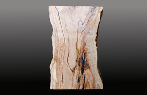 Portfolio Piece | Single Slab Maple Table With Black Epoxy