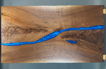 Load image into Gallery viewer, epoxy_river_table_walnut_blue_river_pond