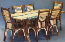 Load image into Gallery viewer, Portfolio Piece | Turquoise Rock &amp; Epoxy River Table | Live Edge Single Slab