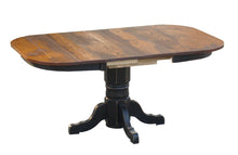 Load image into Gallery viewer, cattlemans_table_square_round_pedestal_table_extended