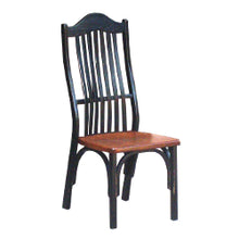 Load image into Gallery viewer, formal_wood_side_chair_cherry_aged_black_distressed