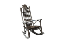 Load image into Gallery viewer, grey and ebony contemporary rocking chair