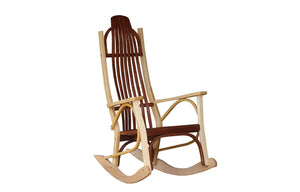 maple natural cherry aged contemporary rocking chair