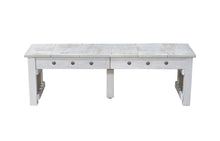 Load image into Gallery viewer, extendable_wood_table_bench_white_grey_canyon_mission_with_fifth_leg