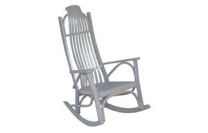 grey large arm rocking chair