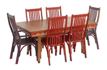 Load image into Gallery viewer, colorful_wood_table_set_cherry