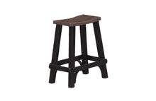 Load image into Gallery viewer, walnut_wood_saddle_stool_counter_or_pub