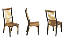 Load image into Gallery viewer, walnut_maple_black_oak_lumbar_support_chairs